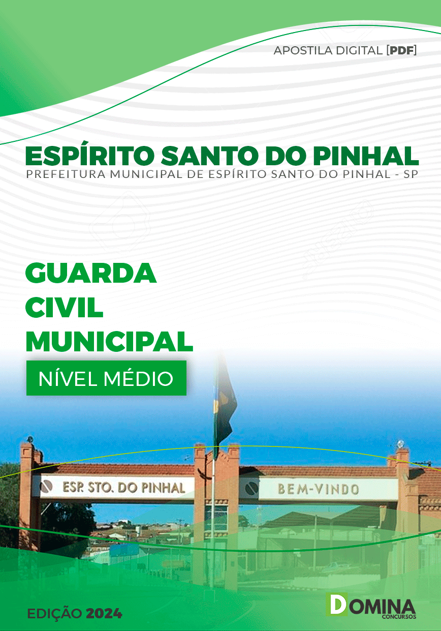 Apostila Pref Espírito Santo Do Pinhal SP 2024 Guarda Civil Municipal