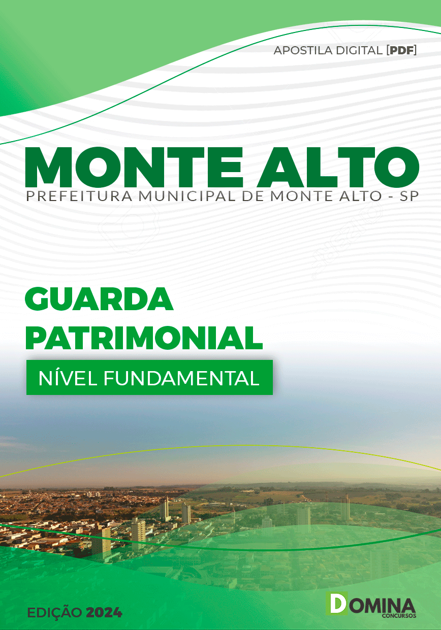 Apostila Prefeitura Monte Alto SP 2024 Guarda Patrimonial