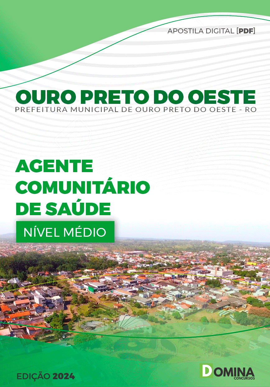 Apostila Pref Ouro Preto do Oeste RO 2024 Agente Comunitário Saúde