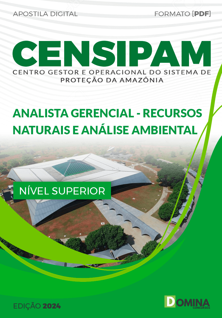 Apostila CENSIPAM 2024 Analista Recursos Naturais Análise Ambiental
