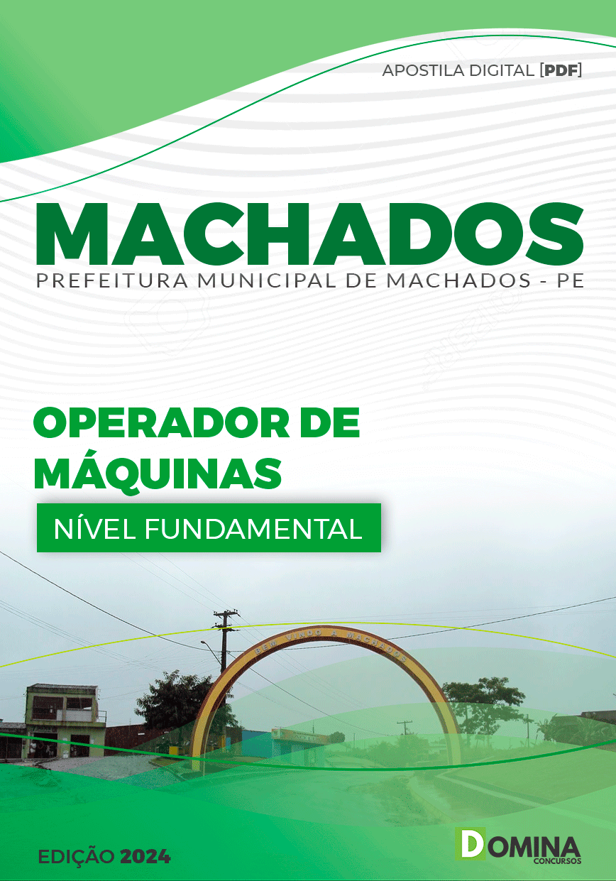 Apostila Pref Machados PE 2024 Operador Máquinas