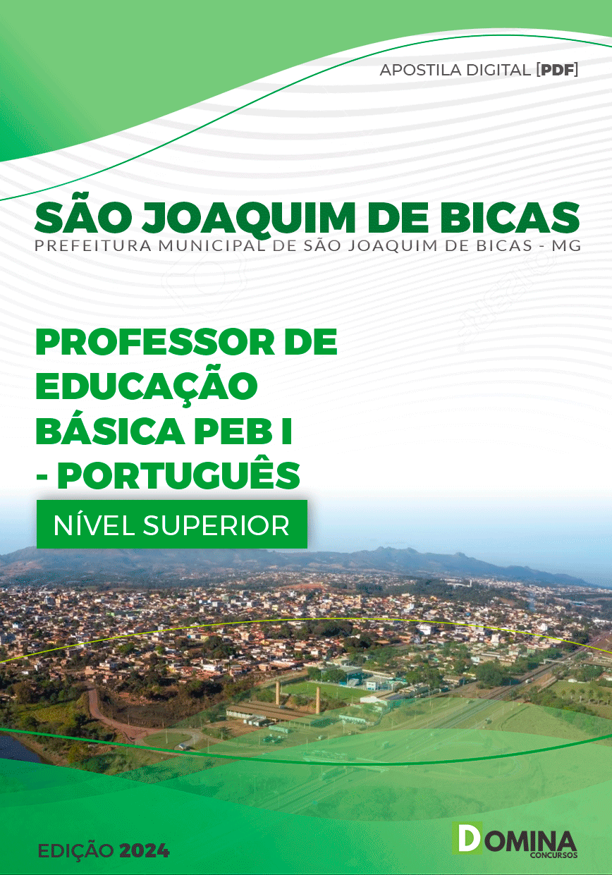 Apostila Pref São Joaquim de Bicas MG 2024 Professor Português
