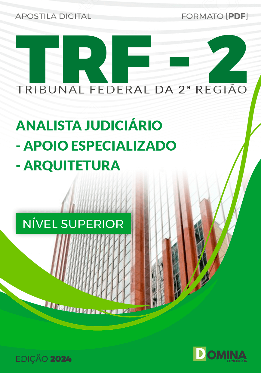Apostila TRF 2 2024 Analista Judiciário Arquitetura