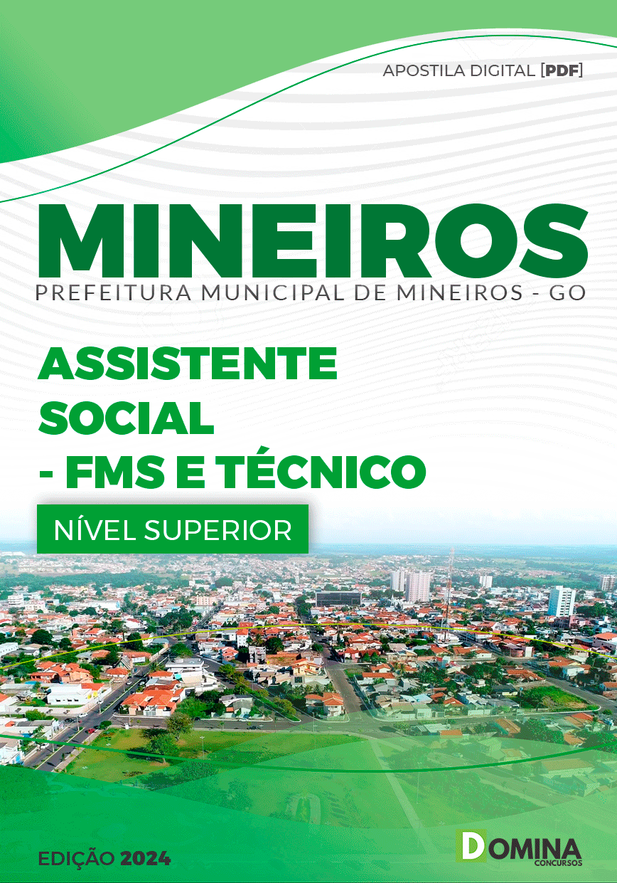 Apostila Prefeitura Mineiros GO 2024 Assistente Social