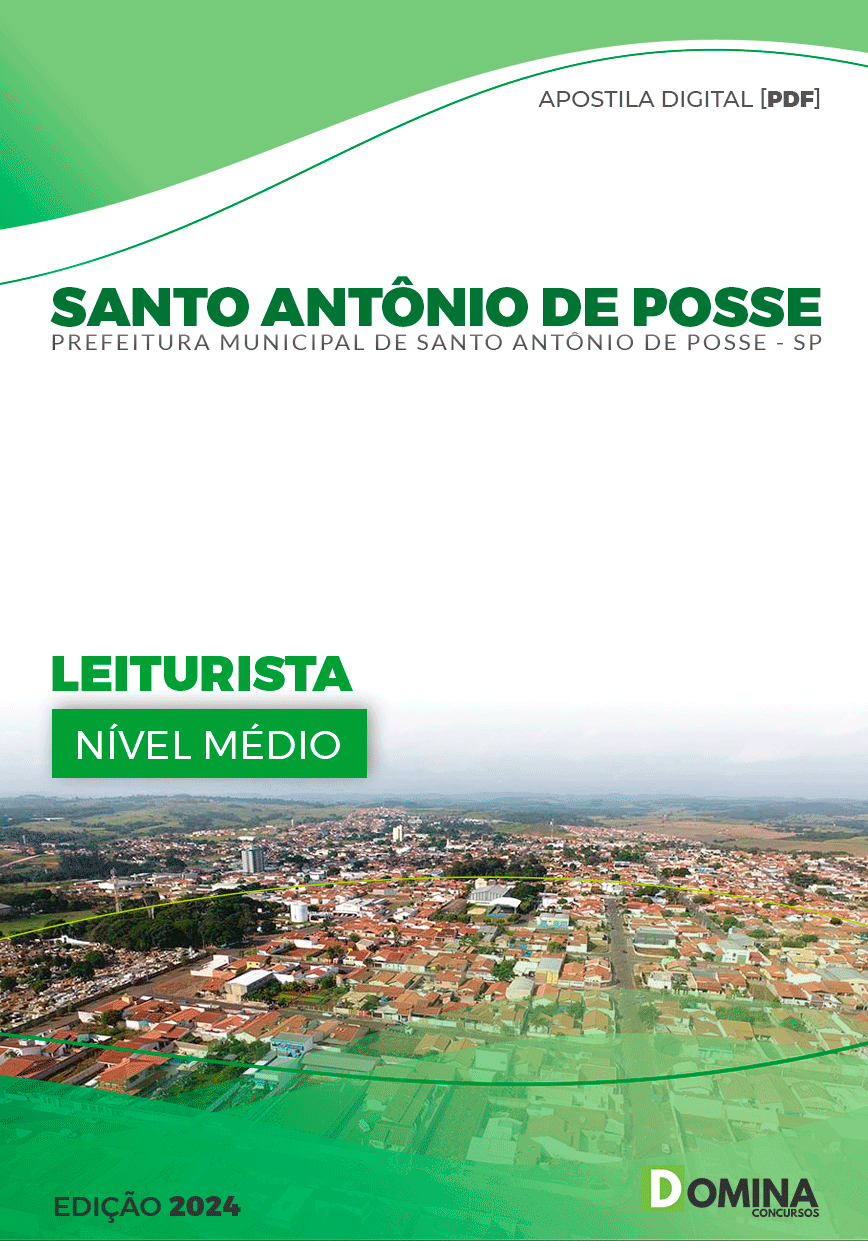 Apostila Pref Santo Antônio De Posse SP 2024 Leiturista