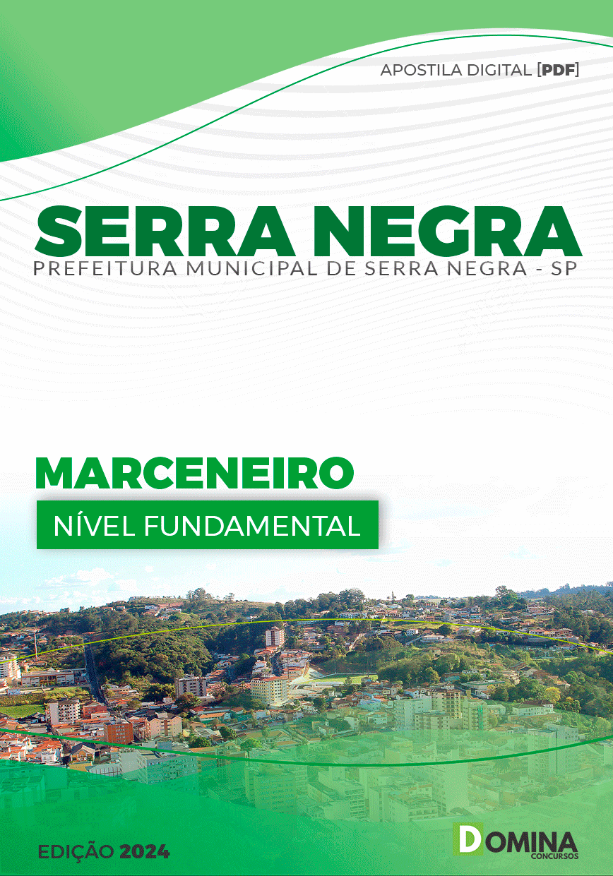 Apostila Pref Serra Negra SP 2024 Marceneiro