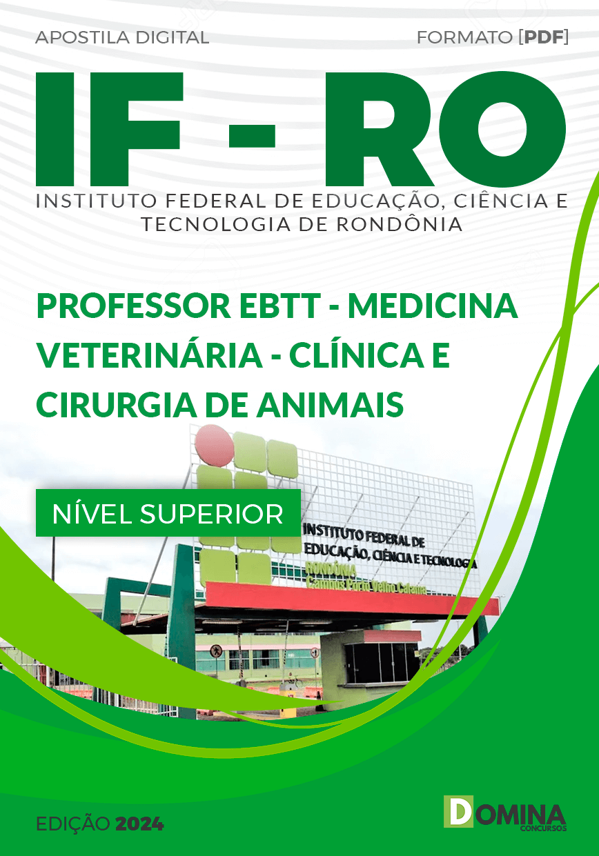 Apostila IFRO 2024 Professor EBTT Medicina Veterinária Clínica Cirurgia Animais
