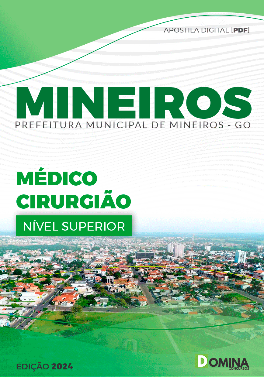 Apostila Prefeitura Mineiros GO 2024 Médico Cirurgião