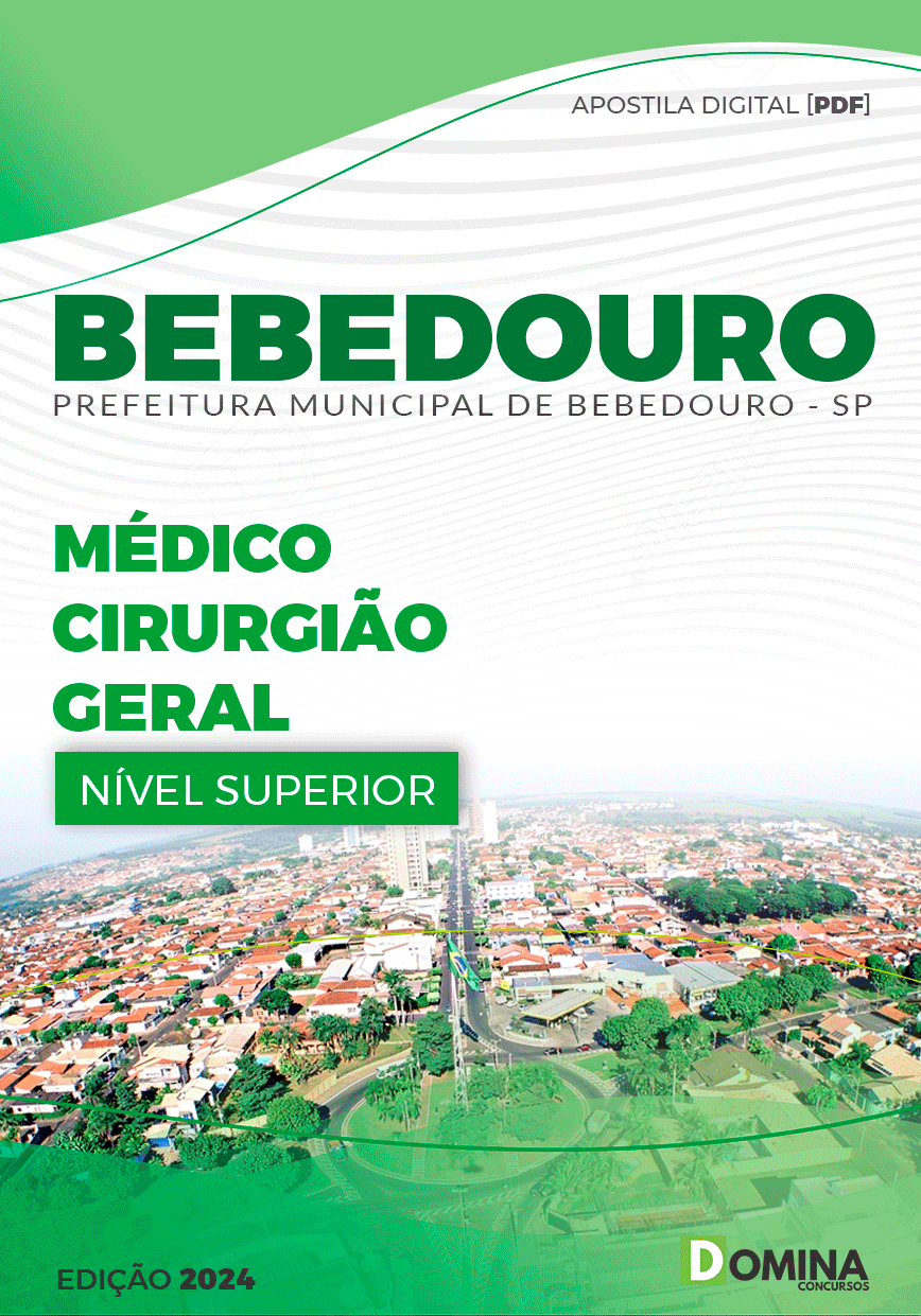 Apostila Pref Bebedouro SP 2024 Médico Cirurgião Geral
