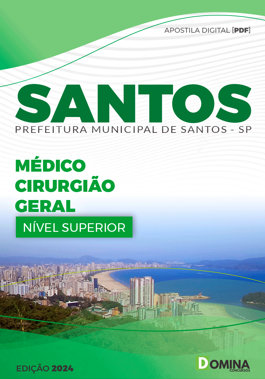 Apostila Pref Santos SP 2024 Médico Cirurgião Geral
