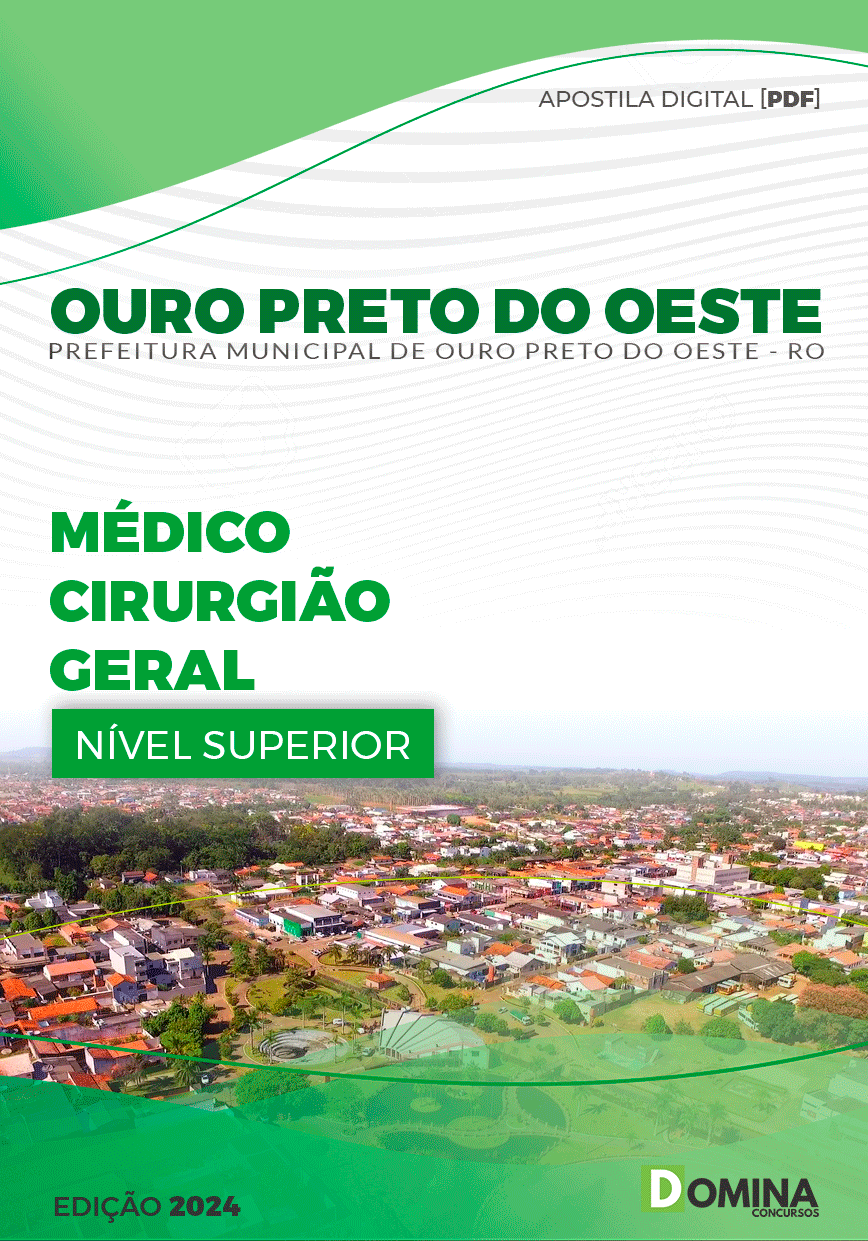 Apostila Pref Ouro Preto do Oeste RO 2024 Médico Cirurgião Geral
