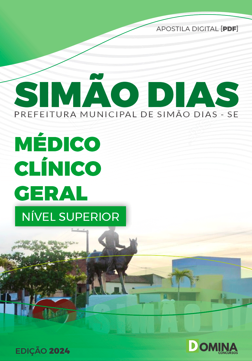 Apostila Pref Simão Dias SE 2024 Médico Clínico Geral