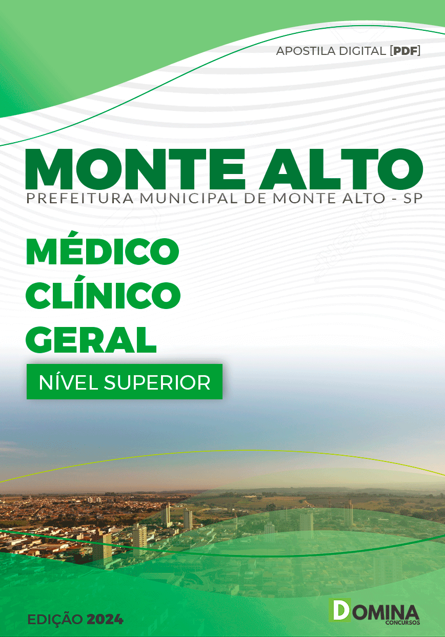 Apostila Prefeitura Monte Alto SP 2024 Médico Clínico Geral