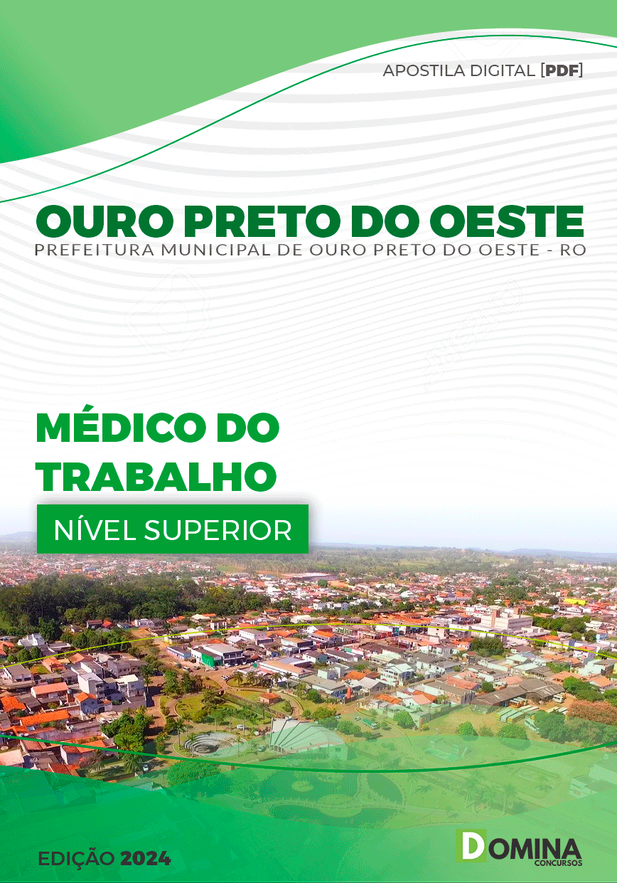 Apostila Pref Ouro Preto do Oeste RO 2024 Médico Trabalho