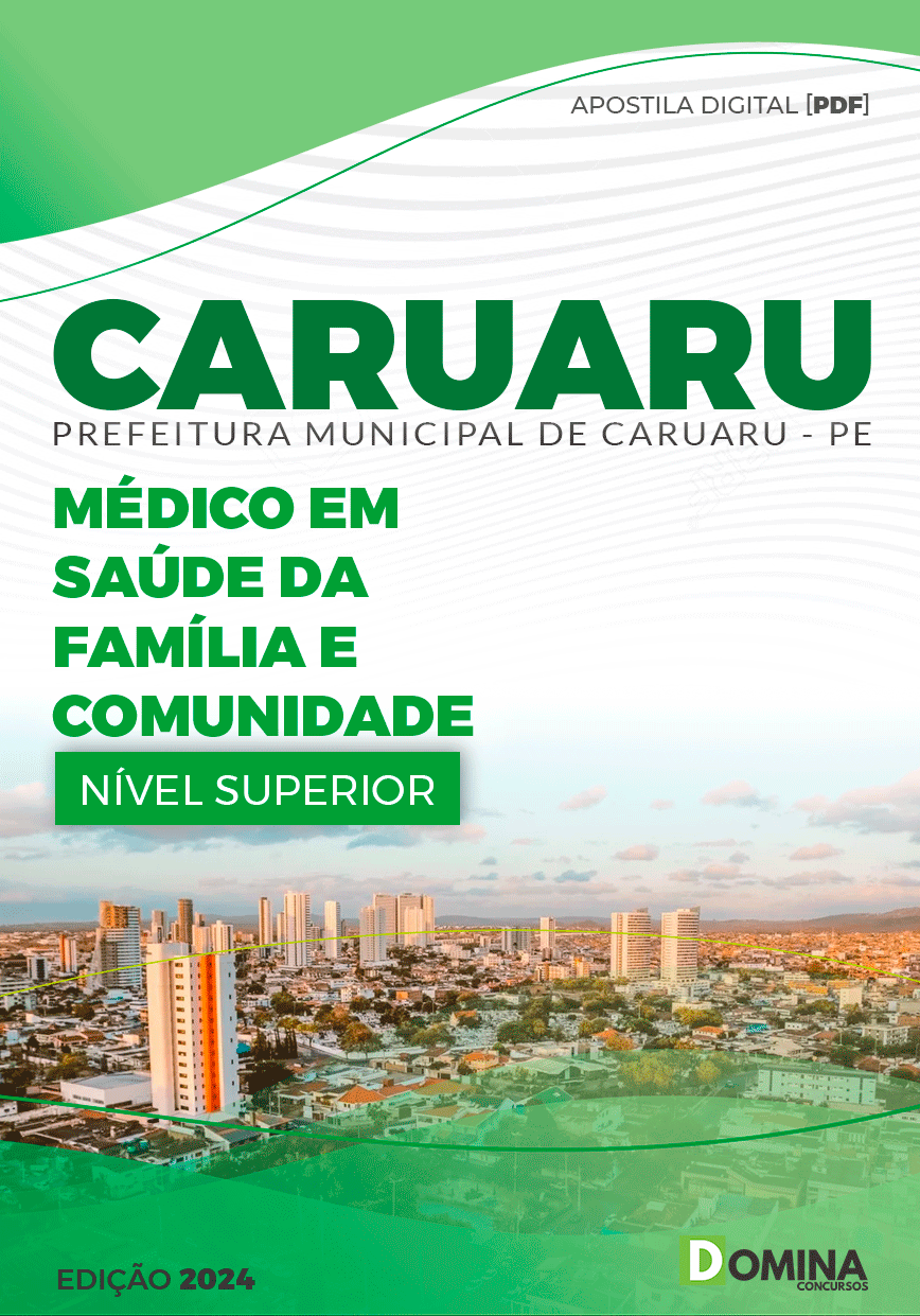 Apostila Pref Caruaru PE 2024 Médico Saúde Família Comunidade