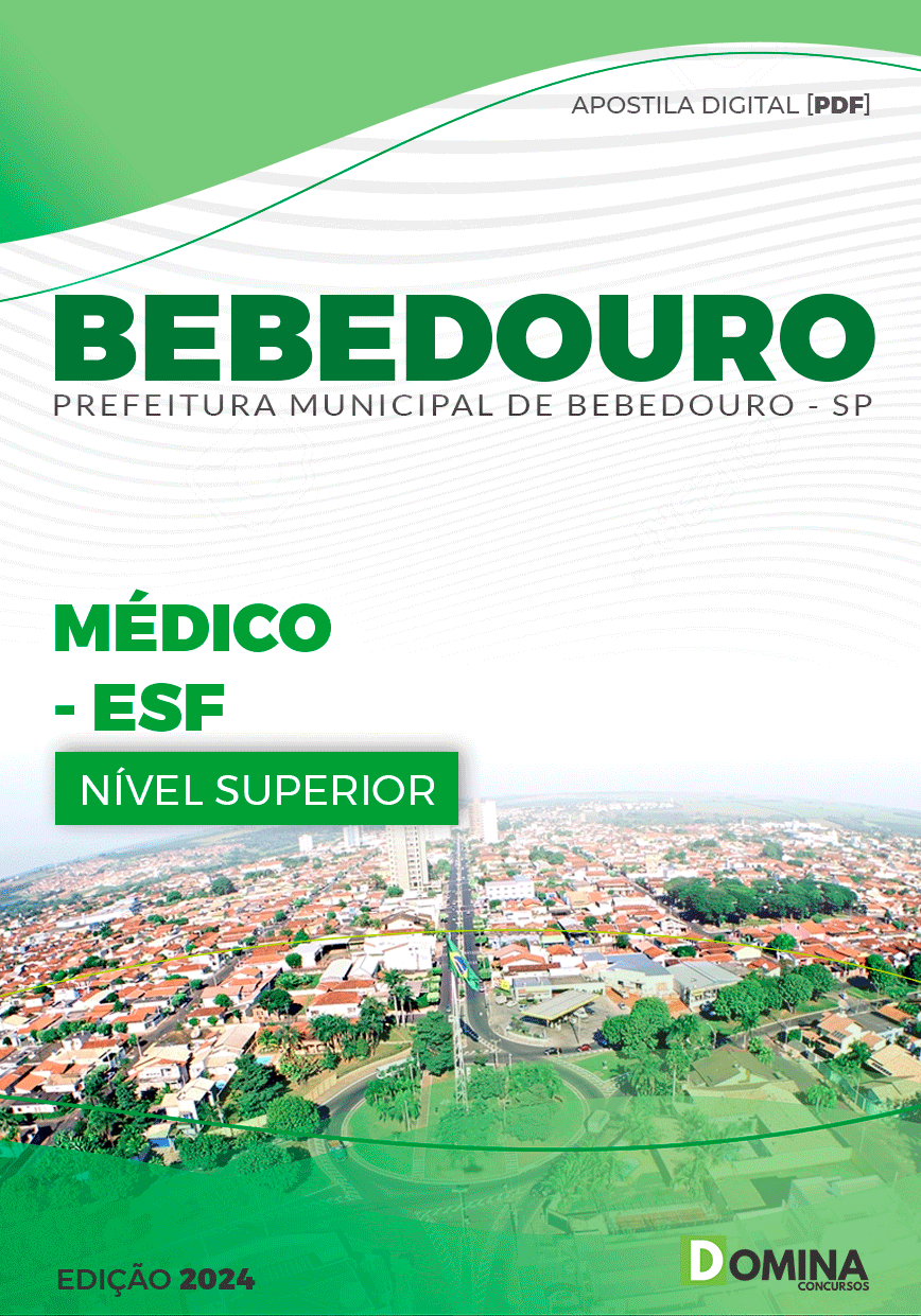Apostila Pref Bebedouro SP 2024 Médico ESF
