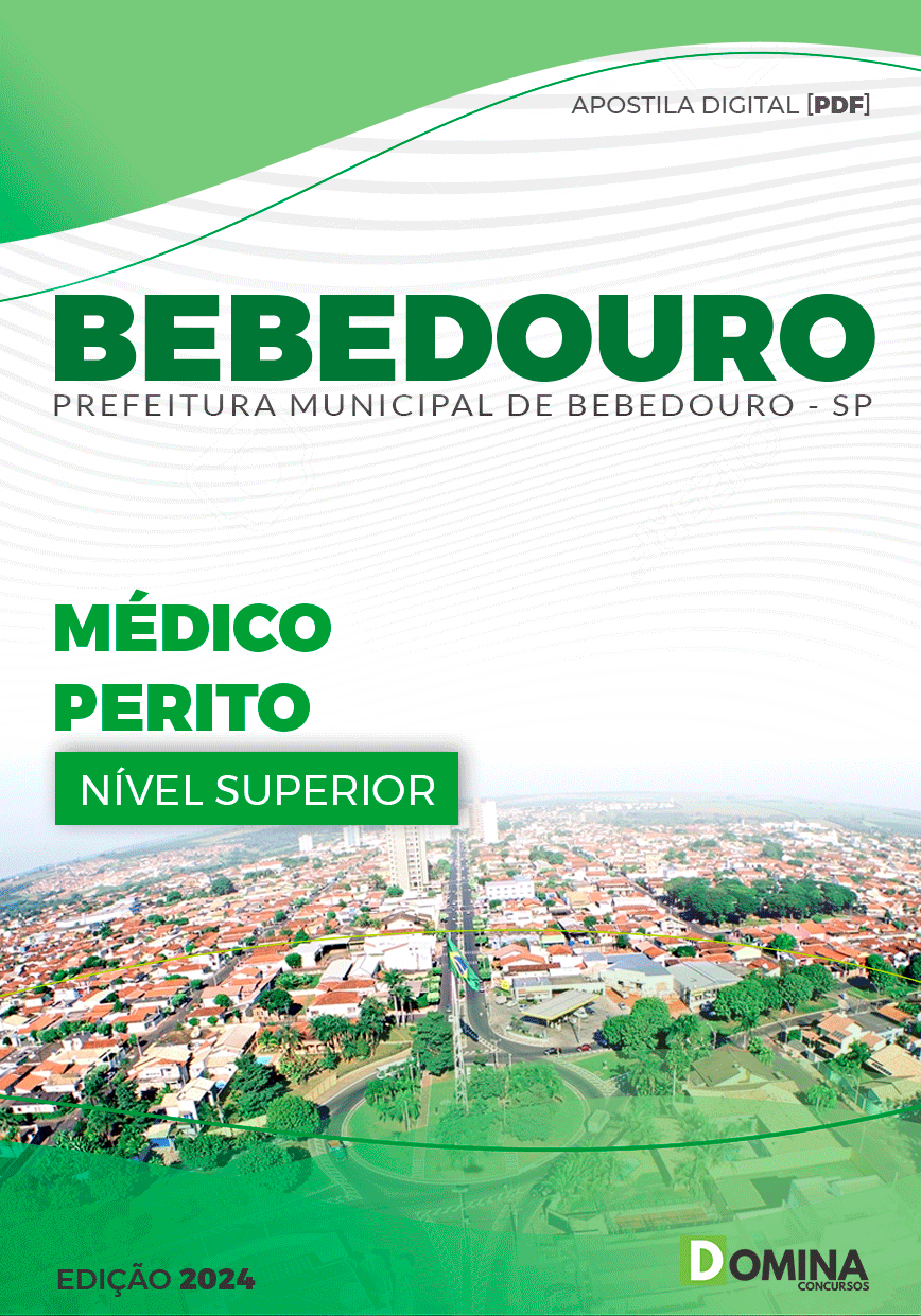 Apostila Pref Bebedouro SP 2024 Médico Perito
