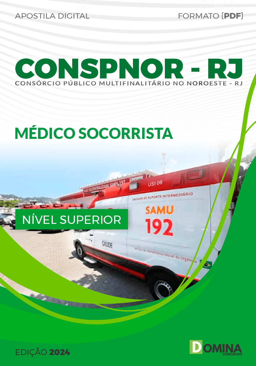 Apostila CONSPNOR RJ 2024 Medico Socorrista