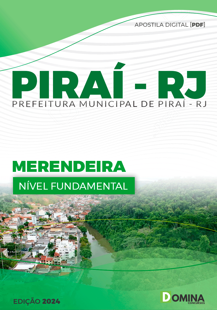 Apostila Pref Piraí RJ 2024 Merendeira