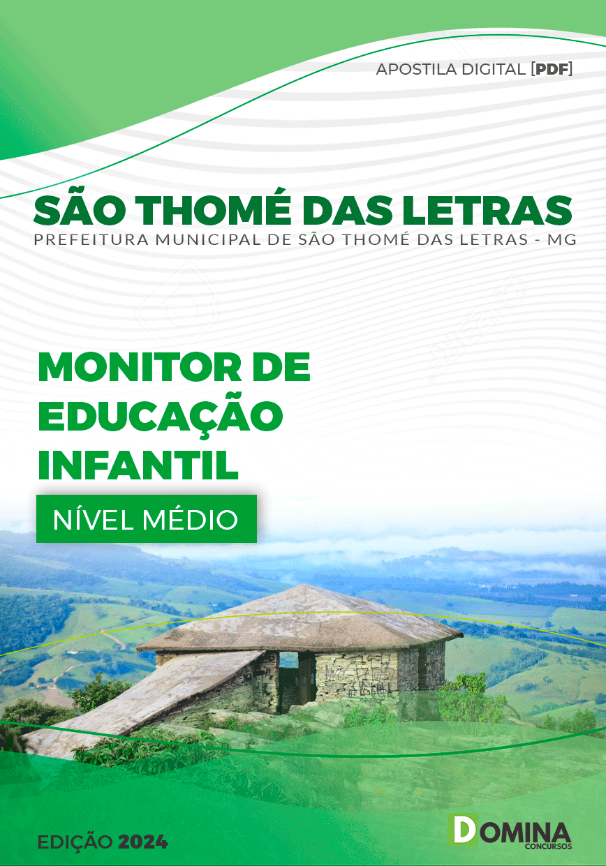 Apostila Pref São Thomé Letras MG 2024 Monitor Educaç Infantil