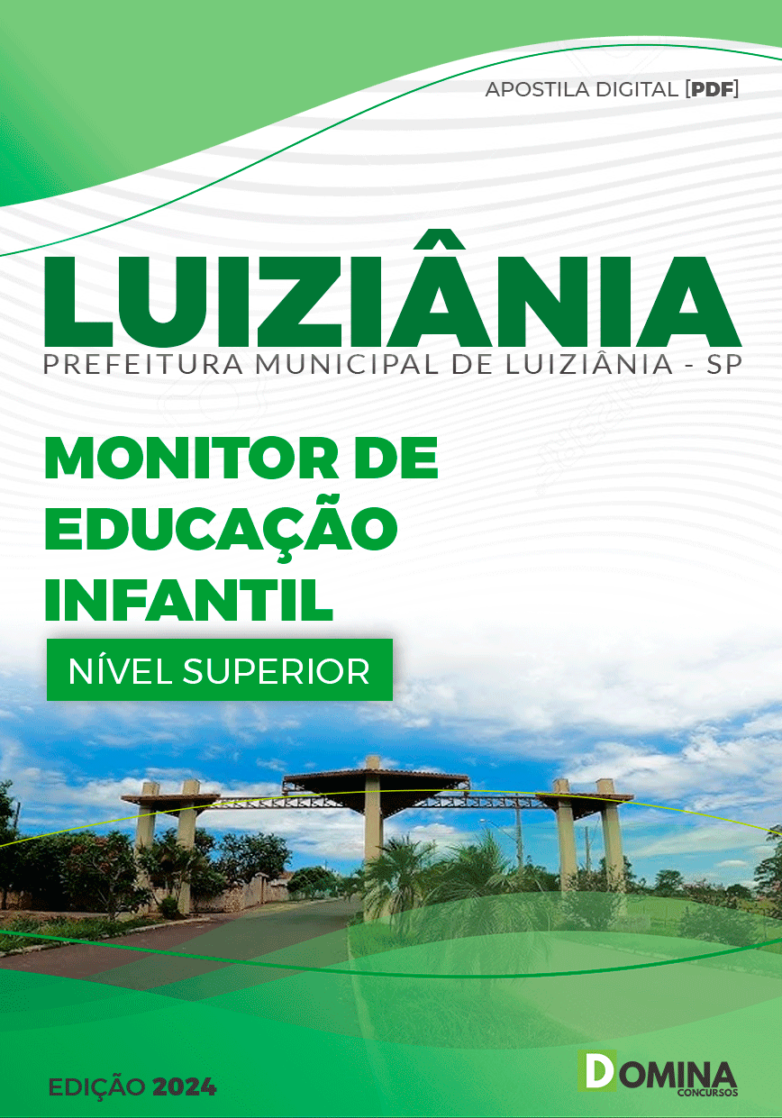 Apostila Pref Luiziânia SP 2024 Monitor Educação Infantil