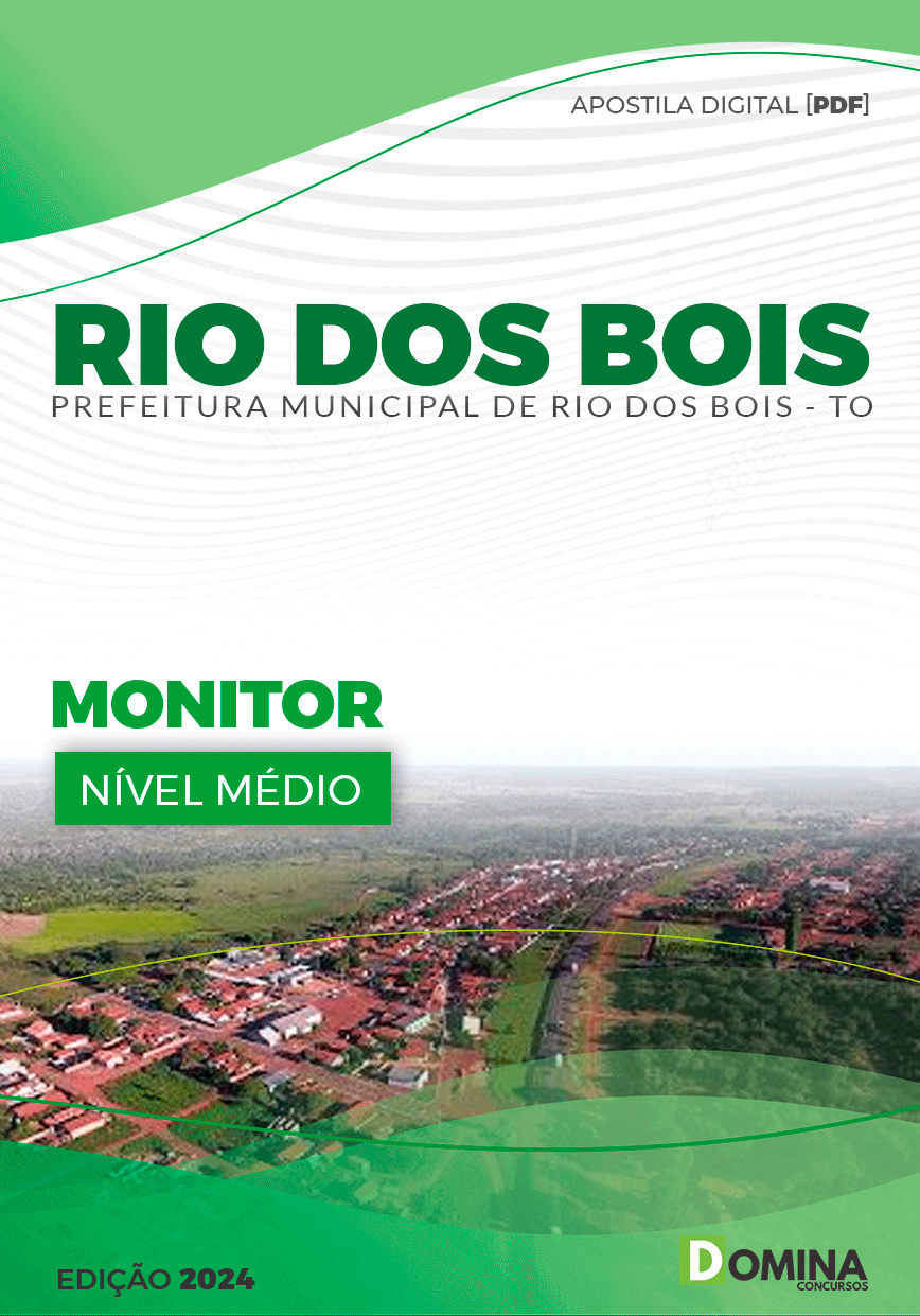Apostila Pref Rio dos Bois TO 2024 Monitor