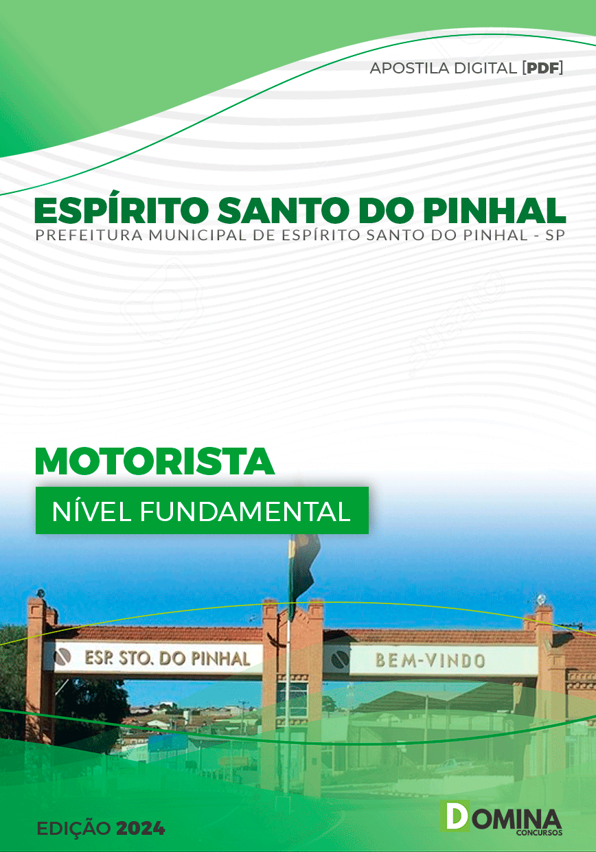 Apostila Pref Espírito Santo Do Pinhal SP 2024 Motorista