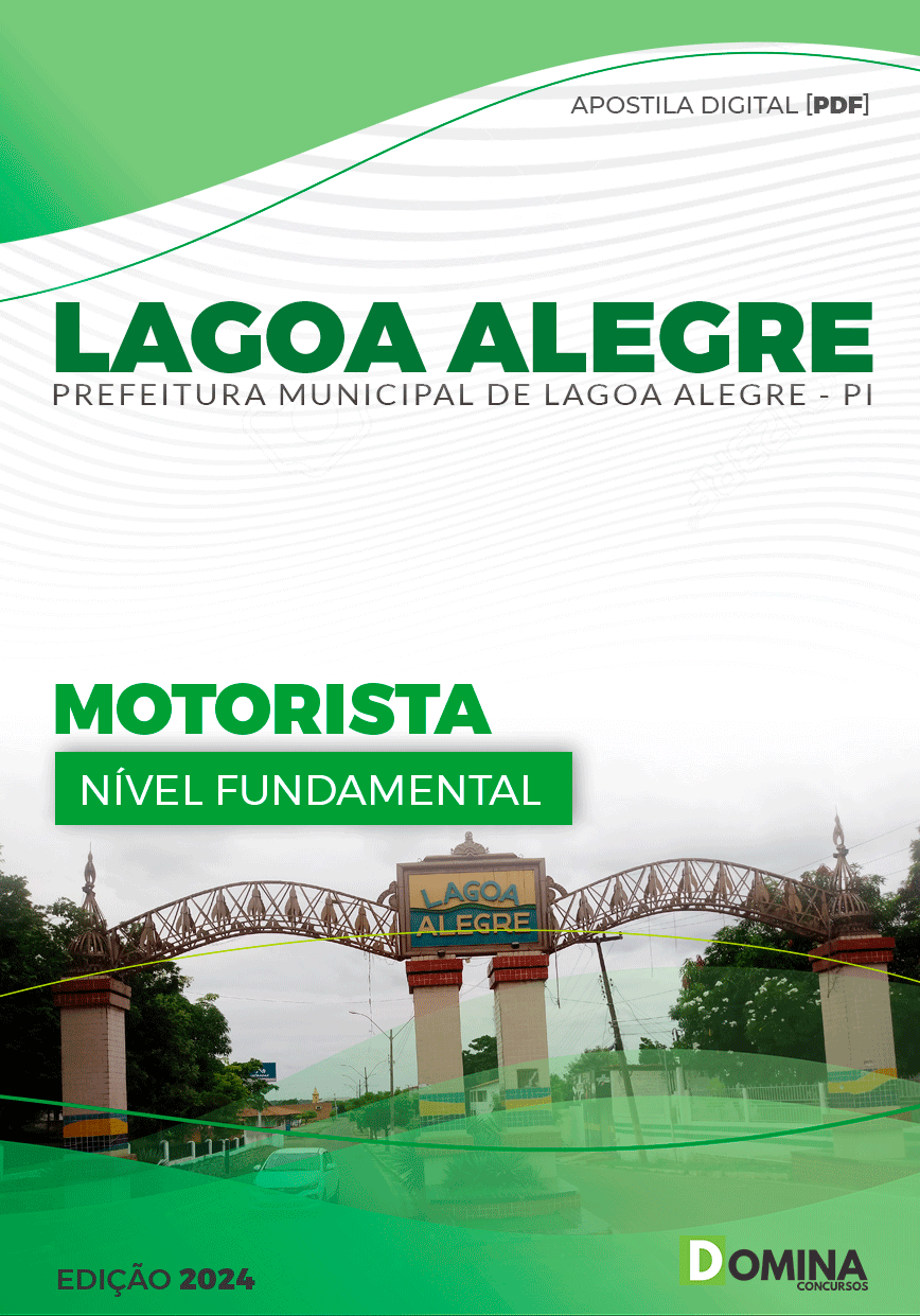 Apostila Prefeitura Lagoa Alegre PI 2024 Motorista