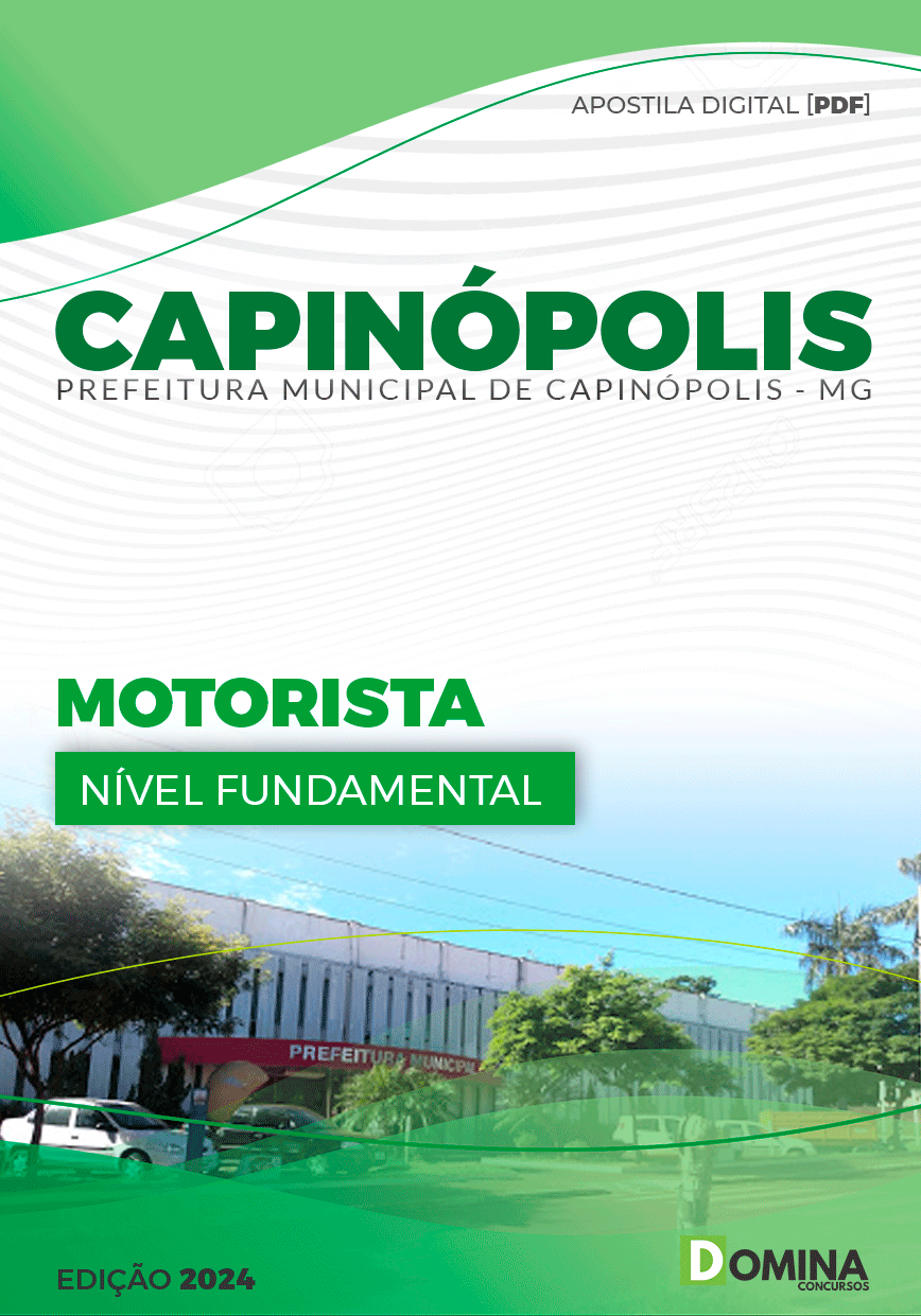 Apostila Prefeitura Capinópolis MG 2024 Motorista