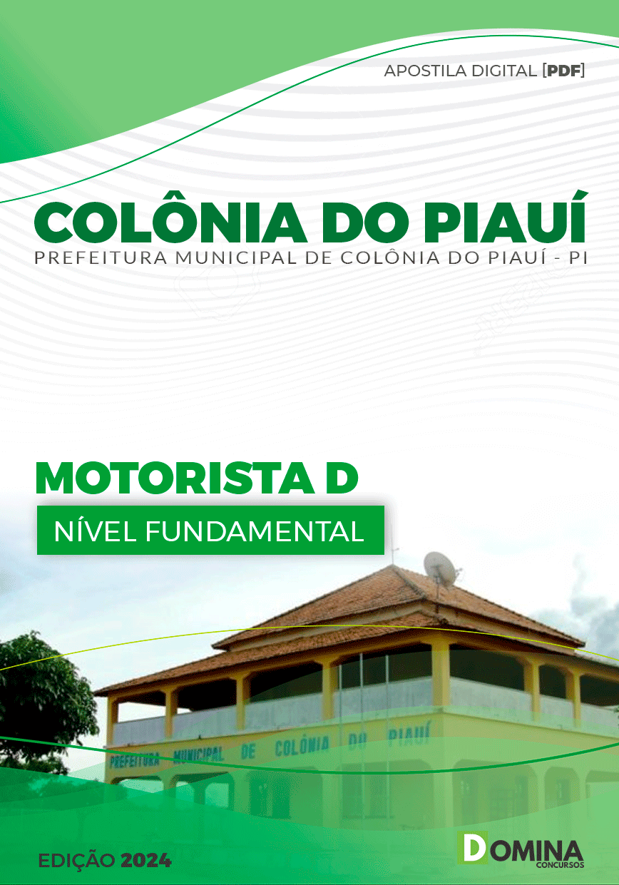 Apostila Pref Colônia do Piauí PI 2024 Motorista D