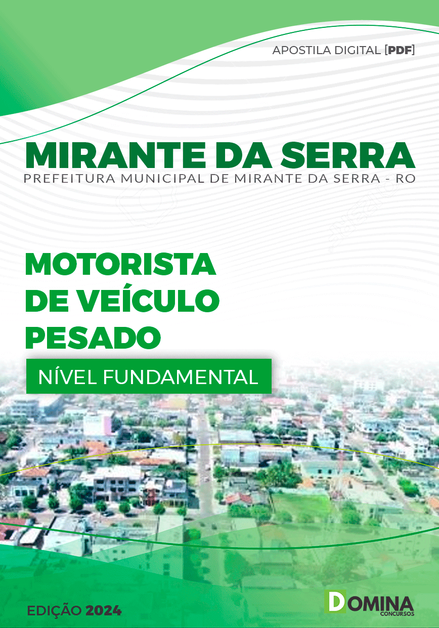 Pref Mirante da Serra RO 2024 Motorista de Veículo Pesado