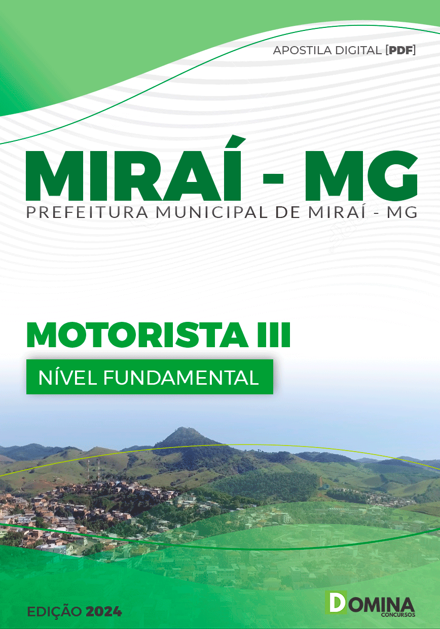 Apostila Pref Miraí MG 2024 Motorista III
