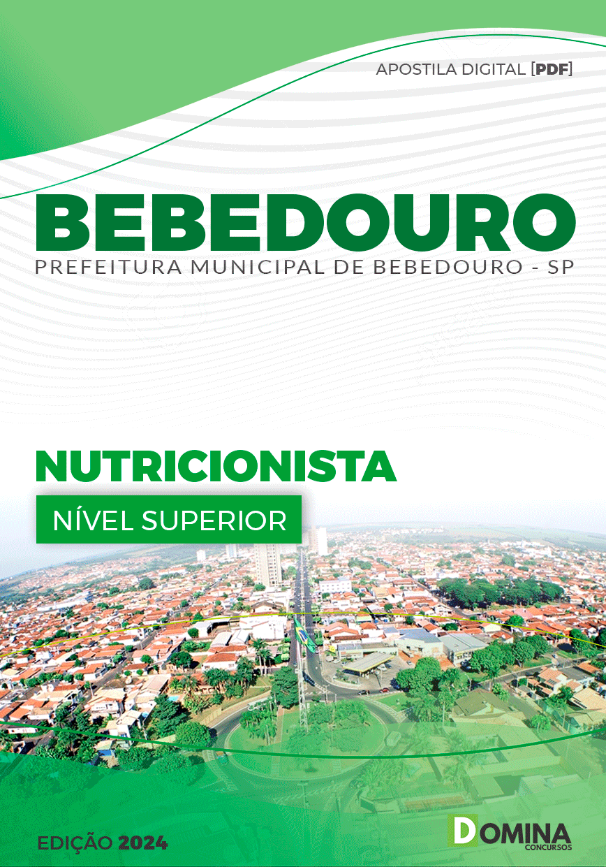 Apostila Pref Bebedouro SP 2024 Nutricionista