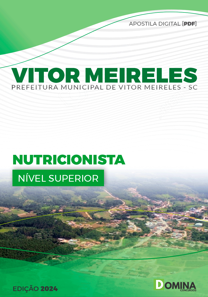 Apostila Pref Vitor Meireles SC 2024 Nutricionista