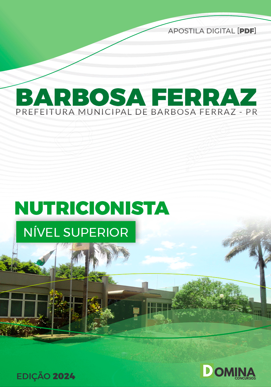 Apostila Pref Barbosa Ferraz PR 2024 Nutricionista