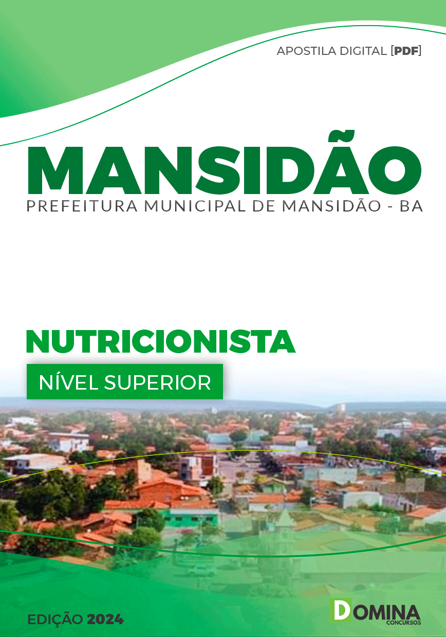 Apostila Pref Mansidão BA 2024 Nutricionista