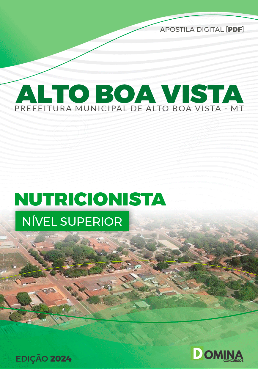 Apostila Pref Alto Boa Vista MT 2024 Nutricionista