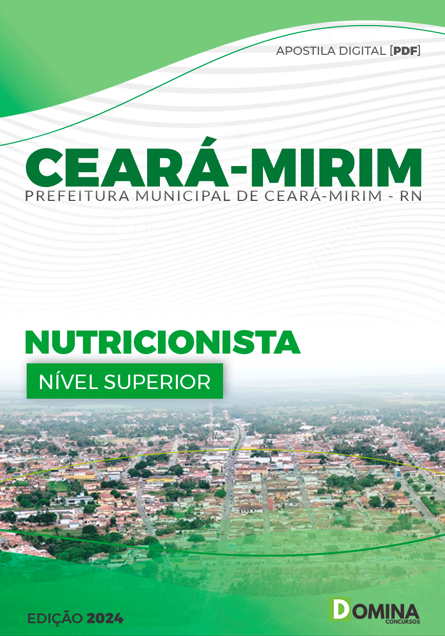 Apostila Pref Ceará Mirim RN 2024 Nutricionista