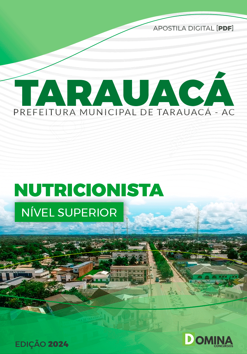 Apostila Pref Tarauacá AC 2024 Nutricionista