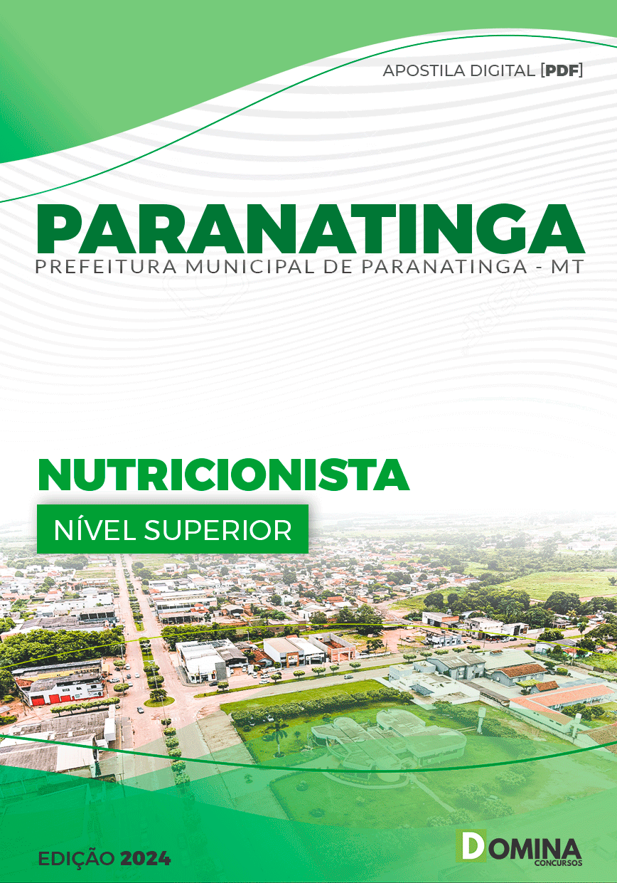 Apostila Prefeitura Paranatinga MT 2024 Nutricionista