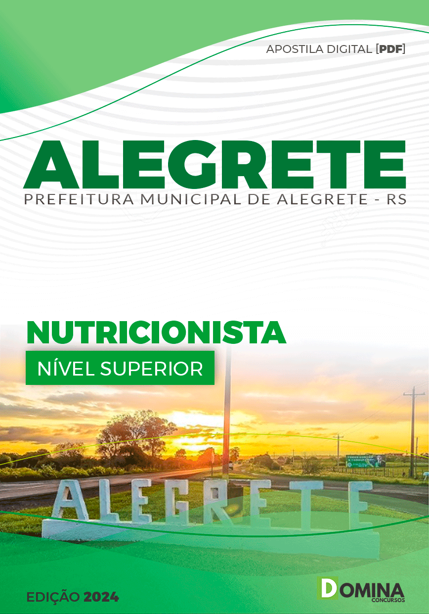 Apostila Prefeitura Alegrete RS 2024 Nutricionista