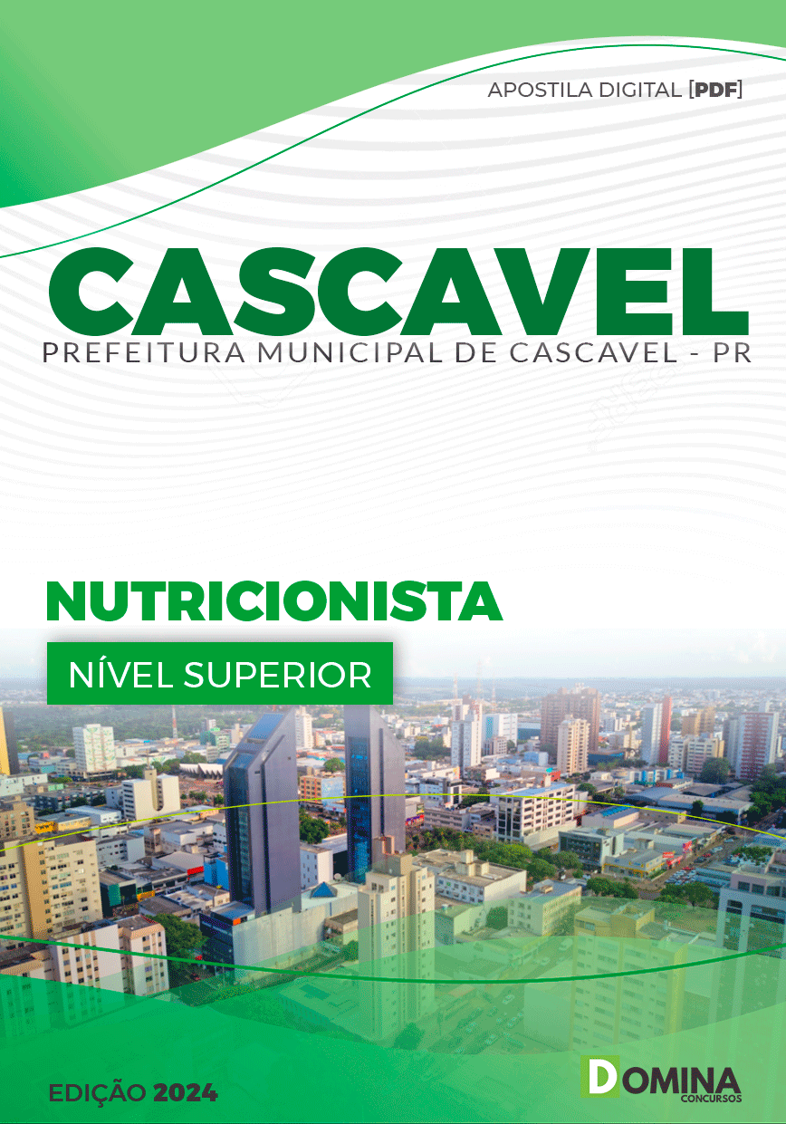 Apostila Prefeitura Cascavel PR 2024 Nutricionista