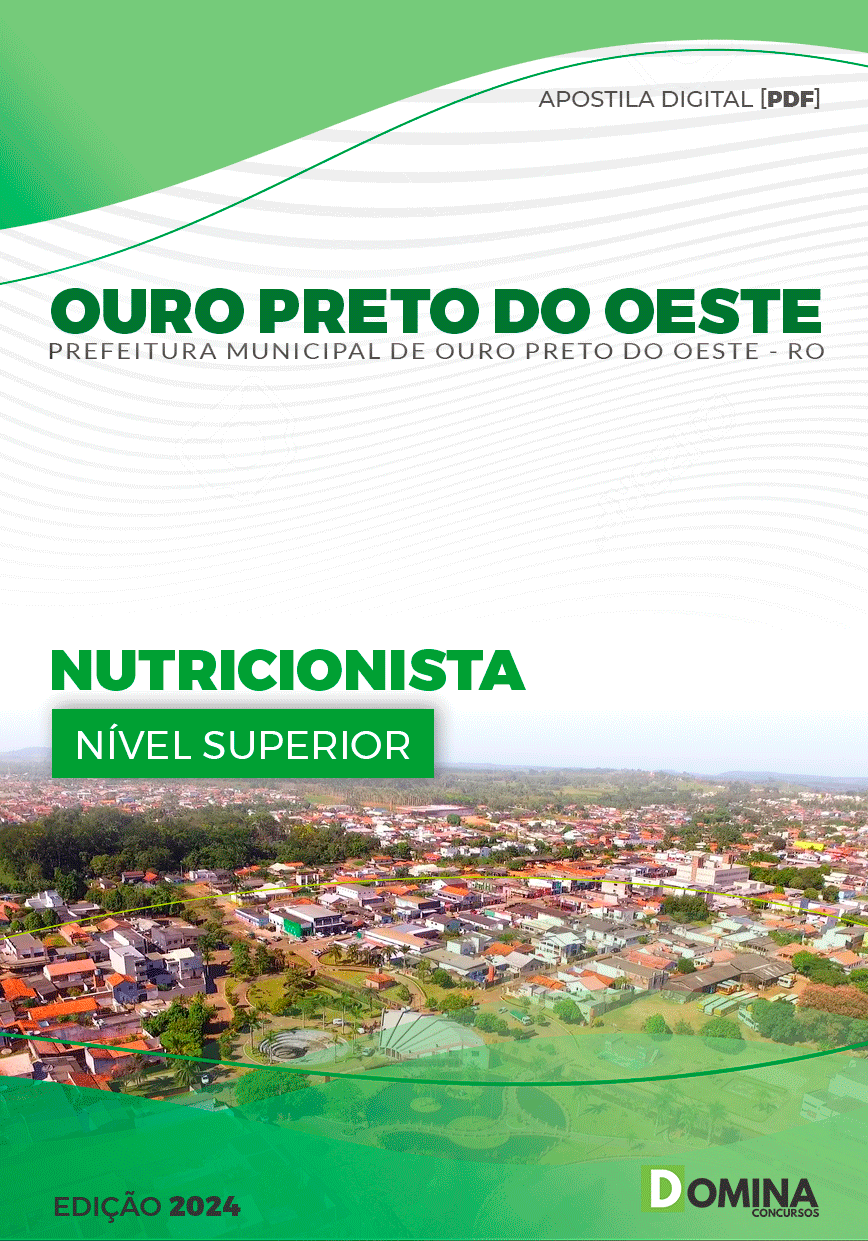 Apostila Pref Ouro Preto do Oeste RO 2024 Nutricionista