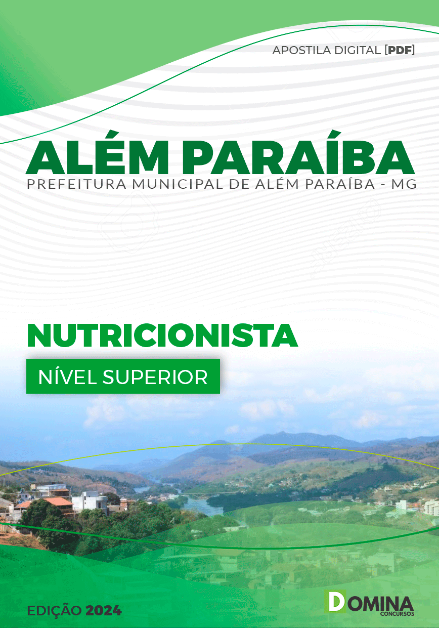 Apostila Prefeitura Além Paraíba MG 2024 Nutricionista