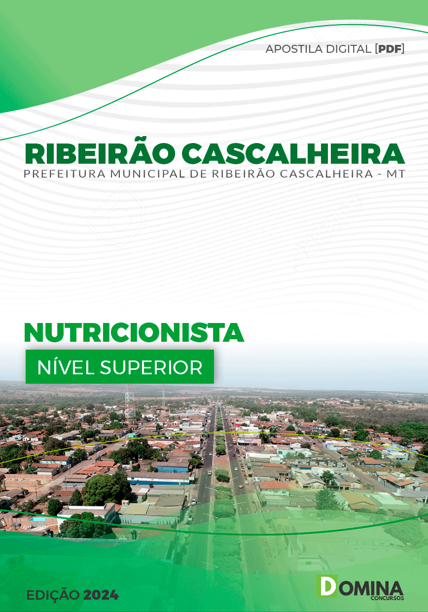 Apostila Pref Ribeirão Cascalheira MT 2024 Nutricionista