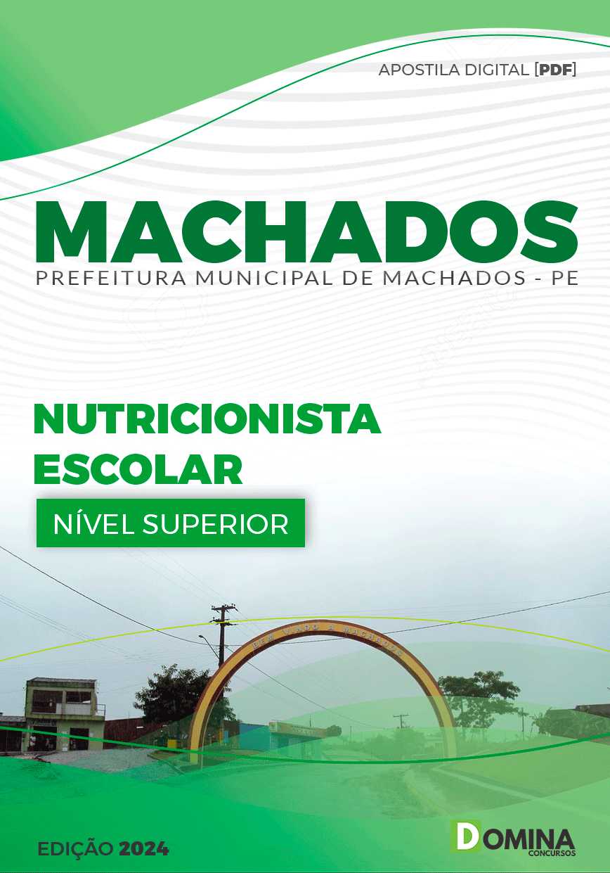 Apostila Pref Machados PE 2024 Nutricionista Escolar