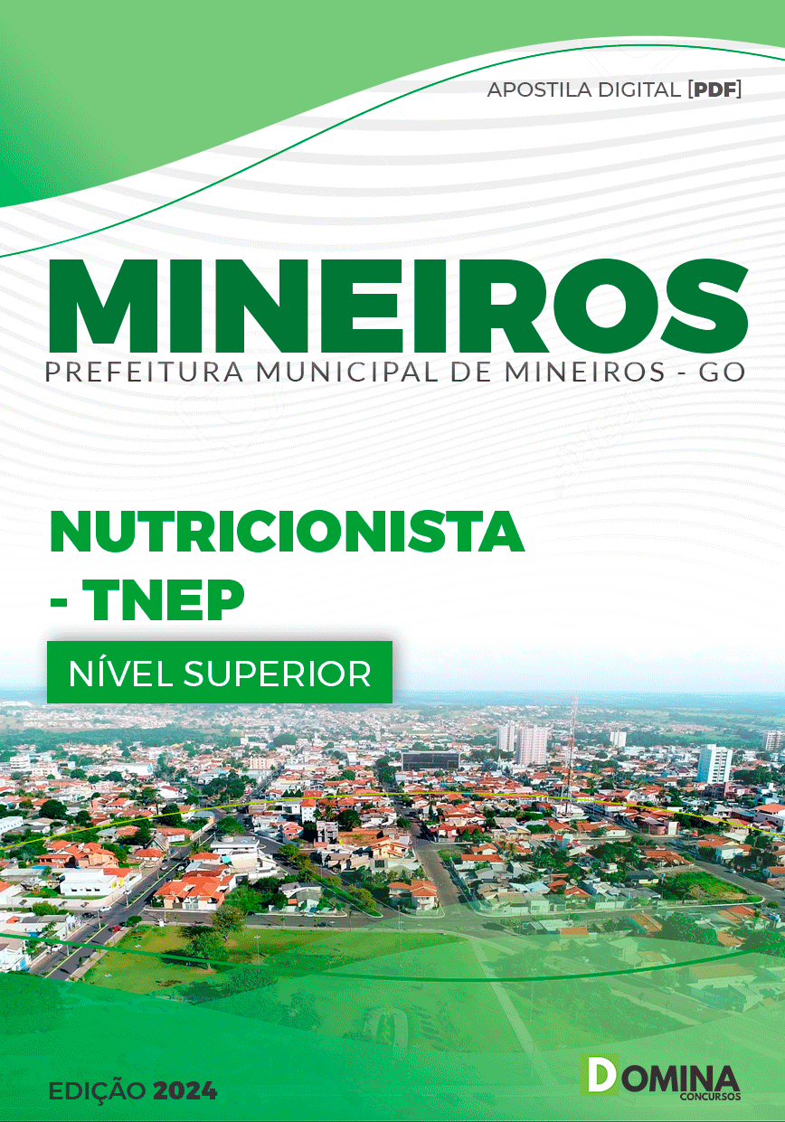 Apostila Prefeitura Mineiros GO 2024 Nutricionista TNEP