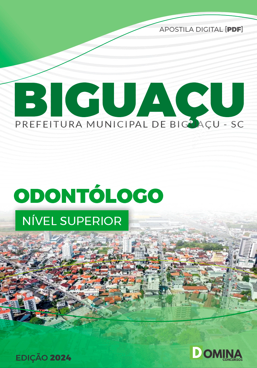 Apostila Prefeitura Biguaçu SC 2024 Odontólogo