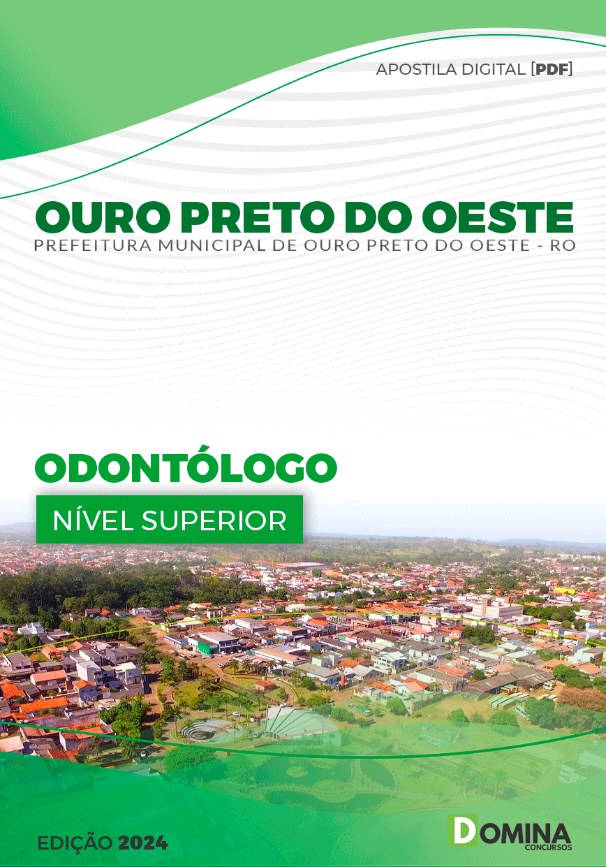 Apostila Pref Ouro Preto do Oeste RO 2024 Odontólogo