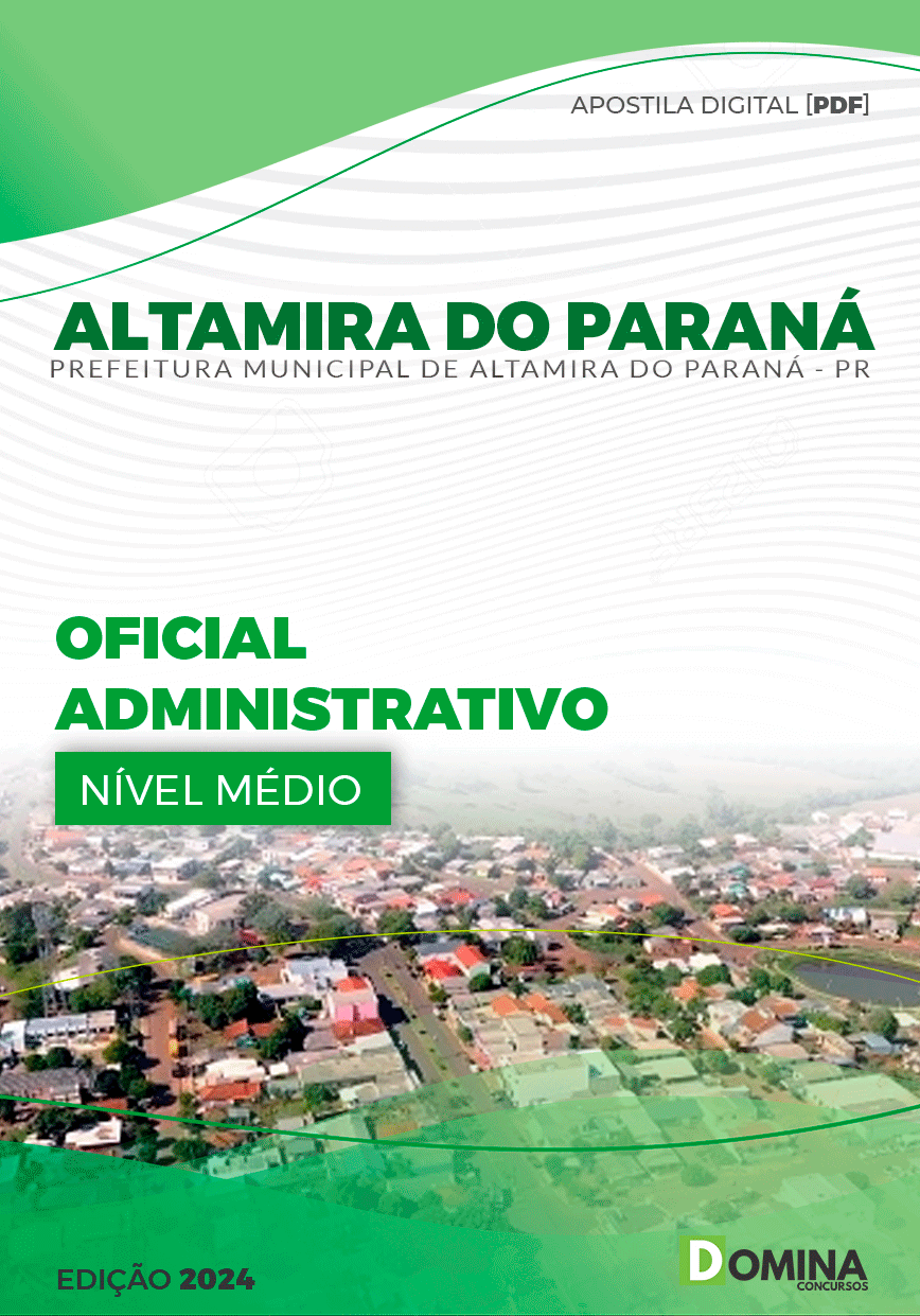 Apostila Pref Altamira Do Paraná PR 2024 Oficial Administrativo